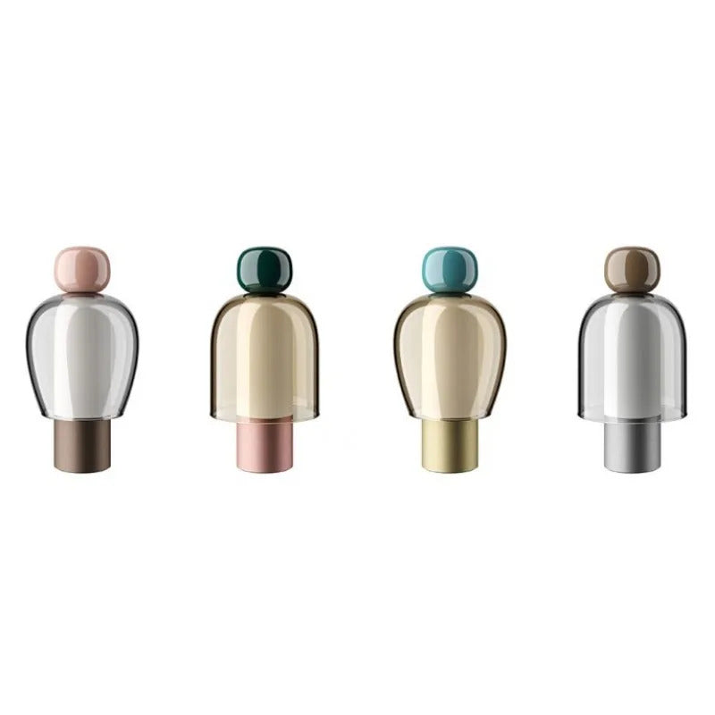 Modern Living Room Decoration Ornaments USB Charging Lamp Minimalist Study Master Bedroom Daughter's Room Glass Desk LED Lamp