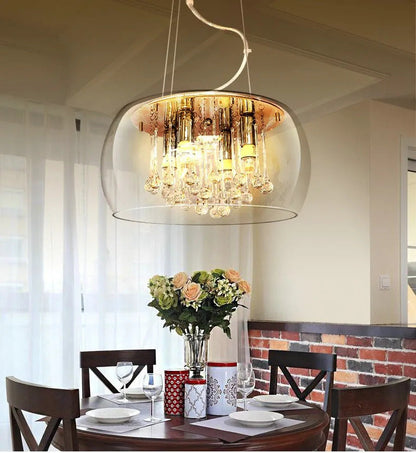 Nordic pendant lamp Luxury Glass Light Fixture crystal pendant lighting