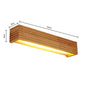 Modern Bathroom Mirror Wall Lamps Nordic Solid Wooden Linear LED Sconce light