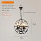Retro Wrought Iron Chandelier Rustic Orb Chandelier