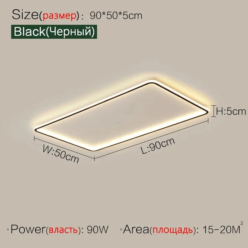 Ultrathin LED Ceiling Lamp Living Room Bedroom Home Decor Lighting Fixture