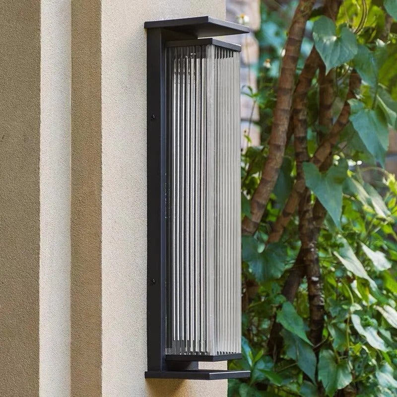 Modern outdoor wall light Waterproof IP65 Solar energy LED wall lamp Entrance sconce