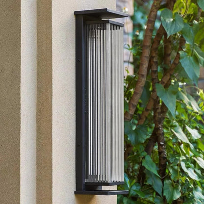 Modern outdoor wall light Waterproof IP65 Solar energy LED wall lamp Entrance sconce