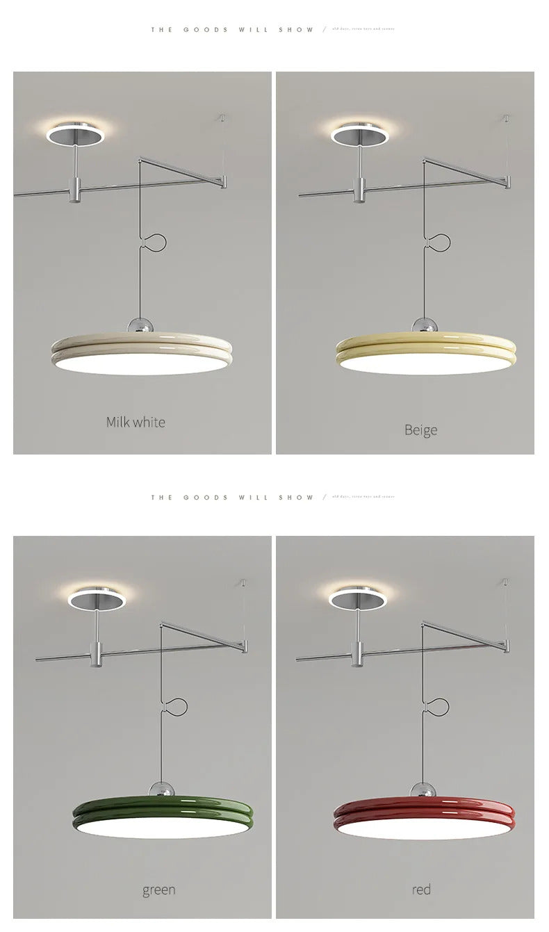 Dining table light modern chandelier Round Reading Desk Light