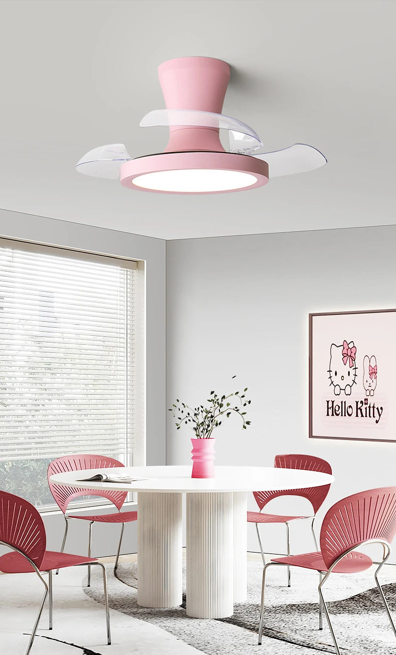 Children'S Room Invisible Fan Light Bedroom Quiet Ceiling Fan Light