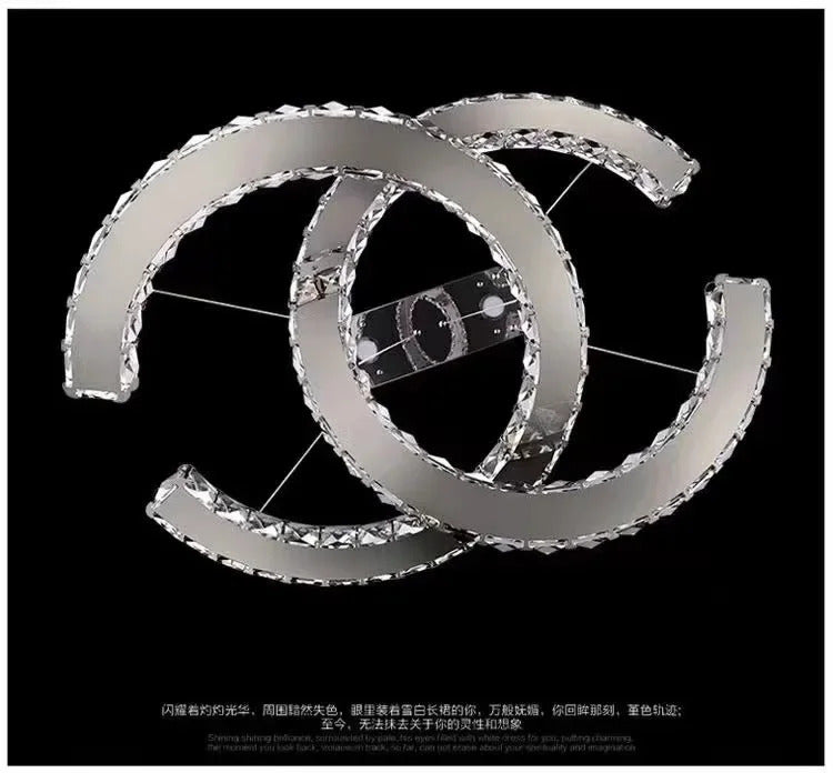 Modern Crystal Chandelier Simple Dining Room Chandelier Home Decoration hanging light fixtures