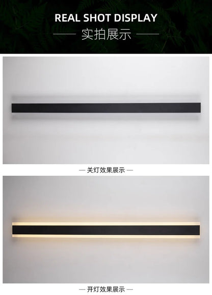 Outdoor Wall Lamps Waterproof Line Minimalist wall Lights Long Strip IP65 Wall Lights