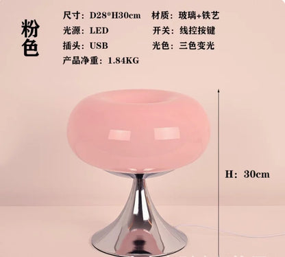 Designer Art Creative Table Lamp Bauhaus Warm Living Room Bedside Lamp LED Table Lamp Glass Decorative Study Reading Desk light