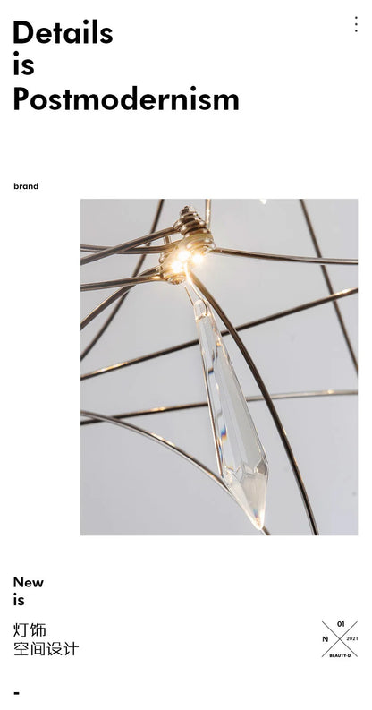 Modern Restaurant Strip Chandelier Luxury Lobby Front Desk Hanging Lamp