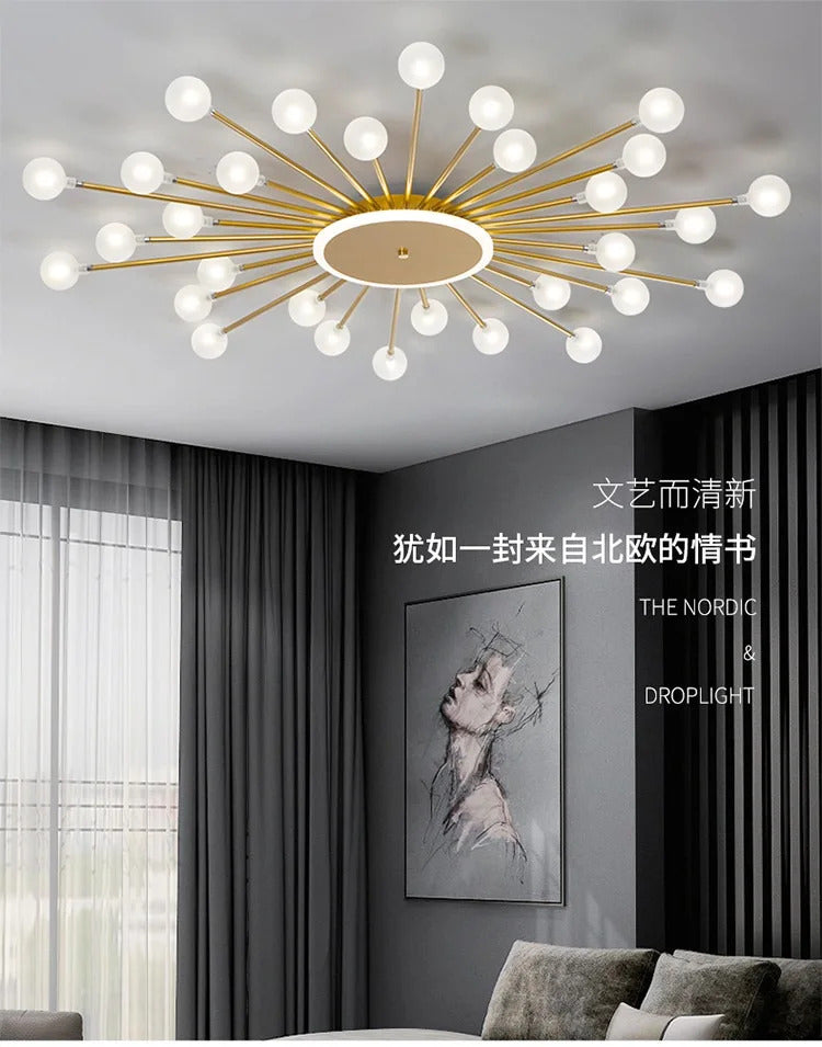 Modern glass ceiling light Living room kitchen light fixtures