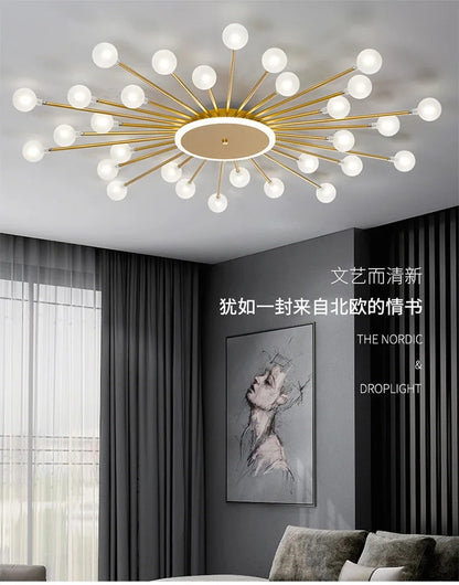 Modern glass ceiling light Living room kitchen light fixtures