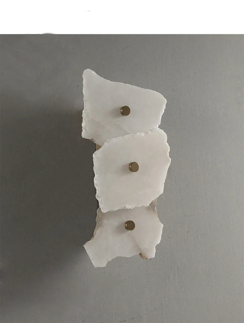 Natural Marble Luxury Wall Lamp Nordic Irregular stone Sconce light