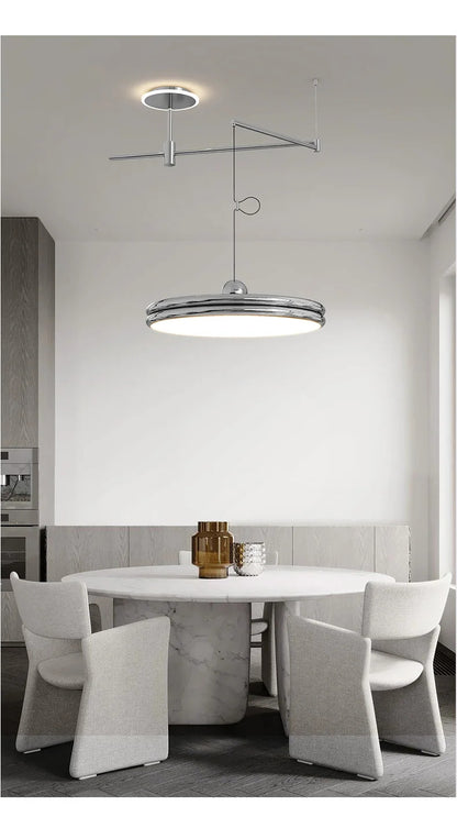 Dining table light modern chandelier Round Reading Desk Light