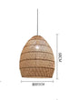 Natural Rattan wicker hanging lamp Chinese Style suspension