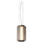 Restaurant Long Stripe Pendant Light Smoke Gray Glass Lampshade Nordic Led Hanging Light