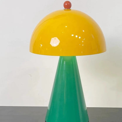 Memphis Mushroom Iron Art LED Table Lamps with Touch Switch USB Charging Desk Lights Living Room Bedroom Office Restaurant Study