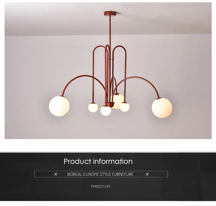 Nordic Minimalist Pendant Light Living Room Restaurant Lamp