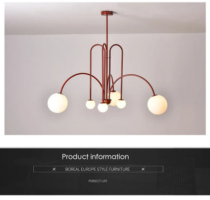 Nordic Minimalist Pendant Light Living Room Restaurant Lamp