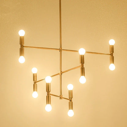 Atomium Chandeliers Post-modern Iron Art Creative Bamboo branching bubbles foyer chandelier