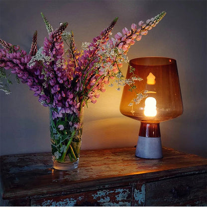 Post modern glass table light Italian Designer simple Amber art ambient office desk lamps