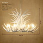 Rustic chandelier industrial wind lamps restaurant Internet cafe decoration antler lamp