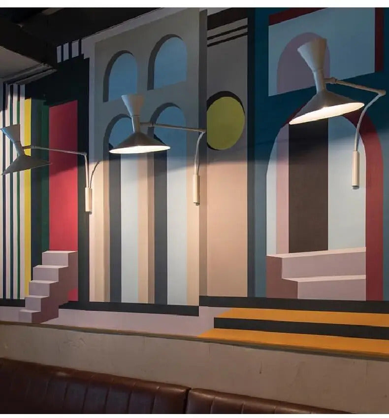 Modern Minimalist Wall Light LED Marseille Italian Designer Swing Arm Adjustable Wall lamp