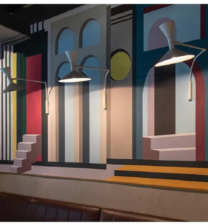 Modern Minimalist Wall Light LED Marseille Italian Designer Swing Arm Adjustable Wall lamp