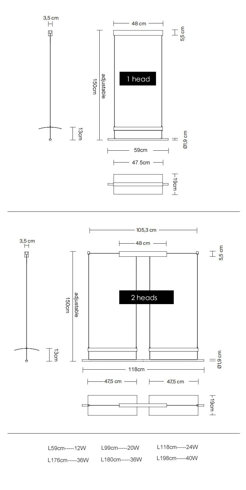 Lamina Eaves Tile pendant lights Kitchen Island Light Fixture