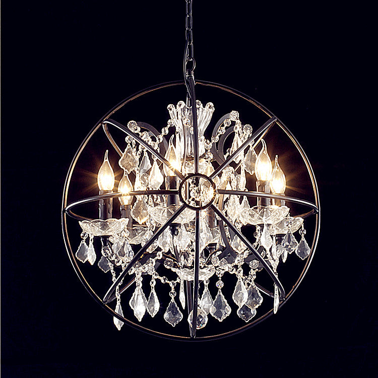 Rustic Orb Chandelier farmhouse kitchen Island light