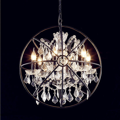 Rustic Orb Chandelier farmhouse kitchen Island light