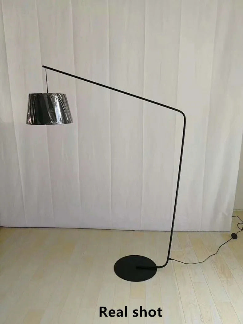 Nordic Black Fishing Floor Lamps for Living Room Sofa Corner Standing Lights