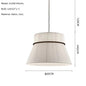 Wabi Sabi White Fabric Pendant Lamp Nordic Restaurant Decoration Cloth Chandelier