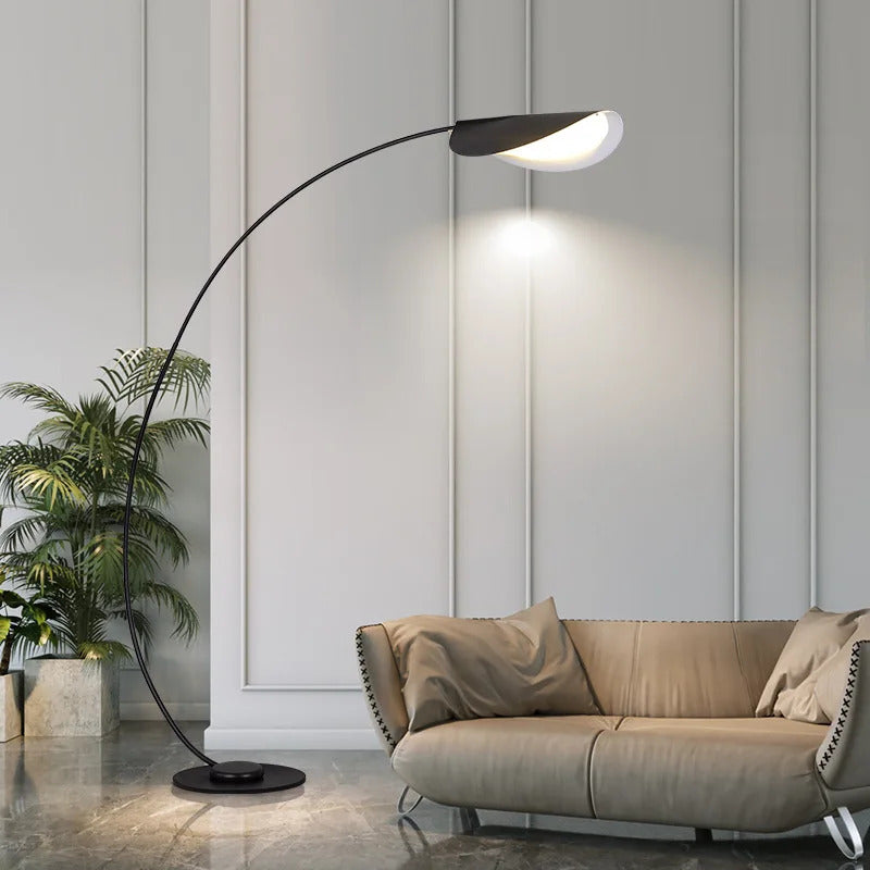 Modern Fishing floor Lamp Creative Black minimalist Living Room corner sofa standing light