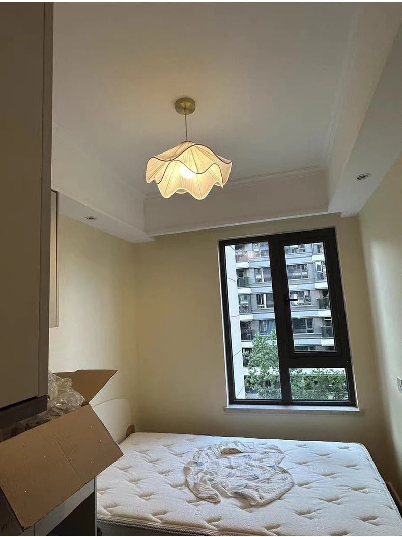 Lia Pendant lamp Nordic white fabric pendant light