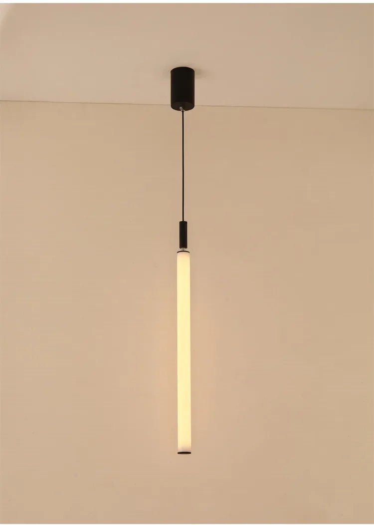 Nordic Staircase strip Pendant Light Modern Minimalist long line Villa Loft bedside Hanging Lamp
