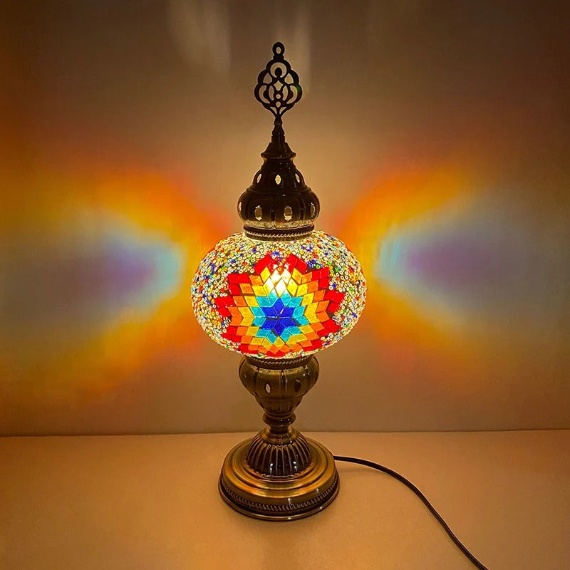 Turkish Mosaic Table Lamp Hand Crafted Decorative Lighting