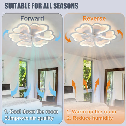 Living Room Ceiling Electric Fan Nordic Art Ceiling Fan Lamps