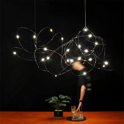 Moooi Disc Quasar Chandelier Hotels stairwell lighting