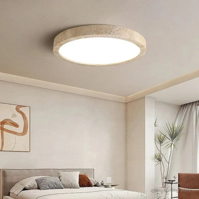 Horizon Travertine Ceiling Light