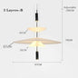 Modern Personality LED Hanging Lamp Flying Saucer Home Decor Denmark Designer Dining Table Bar Living Room UFO Pendant Lights
