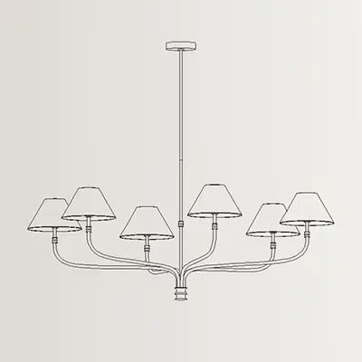 Mid century chandelier Bedroom dining room lighting