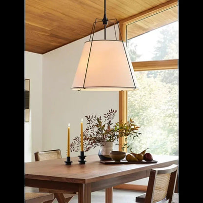 Nordic Cloth Pendant light Wabi-Sabi Dining Table Kitchen Island Pendant lamp