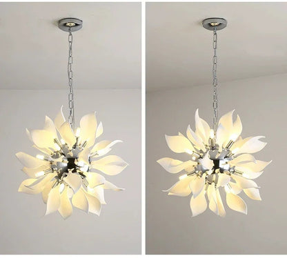 Nordic Petal chandelier Luxury Ceramic Pendant Lamp