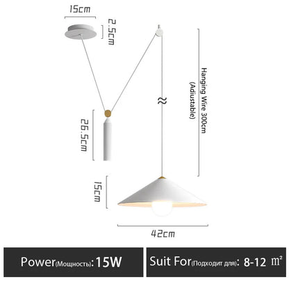 Modern minimalist Linear pendant light Nordic Industrial hanging light