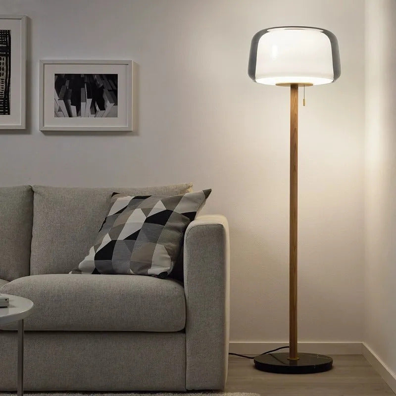 Modern Glass floor lamp Living Room Bedroom standing reading lamp