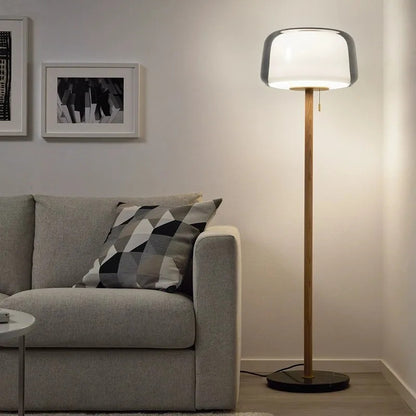 Modern Glass floor lamp Living Room Bedroom standing reading lamp