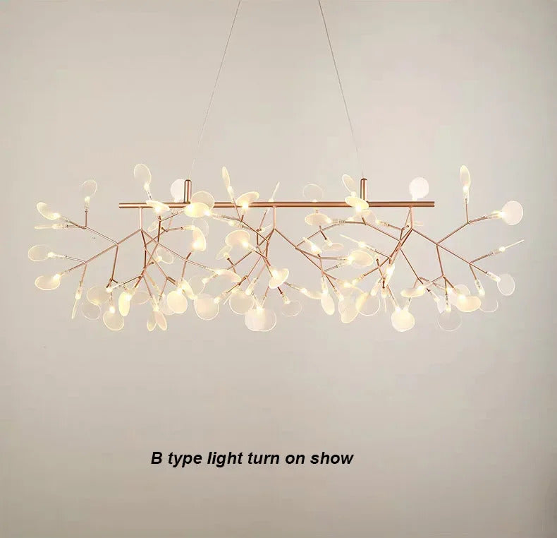 Nordic Firefly Led Ceiling Chandelier Heracleum Pendant lamp