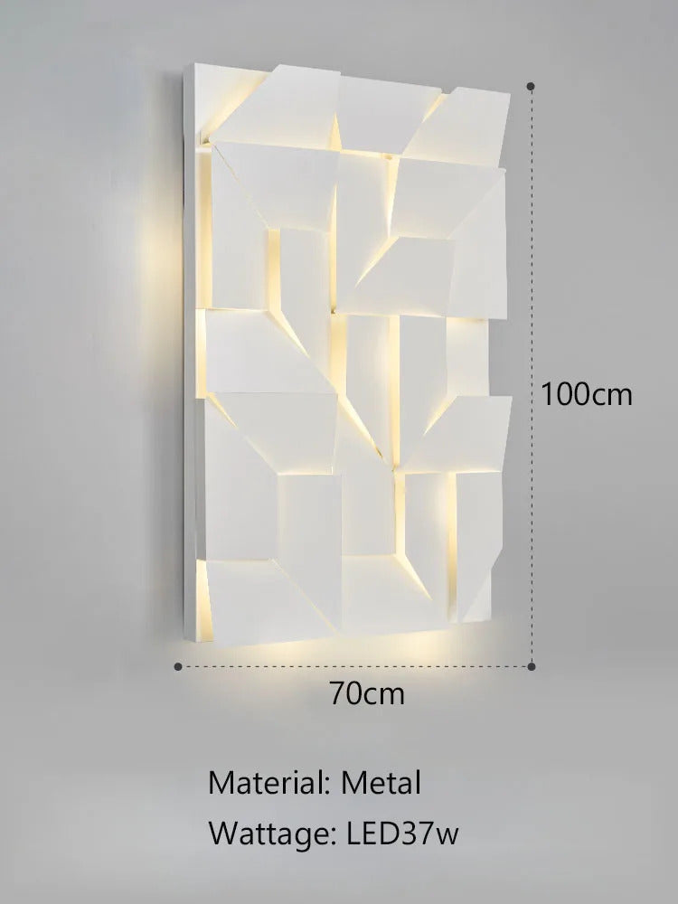 Outdoor Waterproof wall lamp Creativity 3D Model Led Sconce lights Square Wall lighting