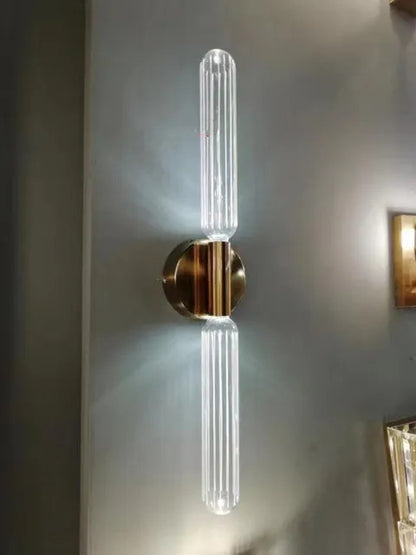 Cipher Multi Pendant light Luxury Clear Glass pipe Chandelier