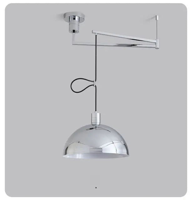 Bauhaus Telescoping Pendant Light Nordic Rocker Arm Movable swing hanging Lamps